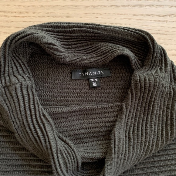 DYNAMITE Knit Cowl Neck Sweater - Picture 4 of 6